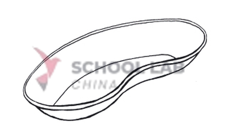 Basin, kidney, stainless steel,825ml